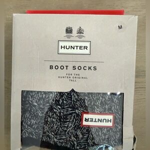 Hunter Black and Gray Boot Socks